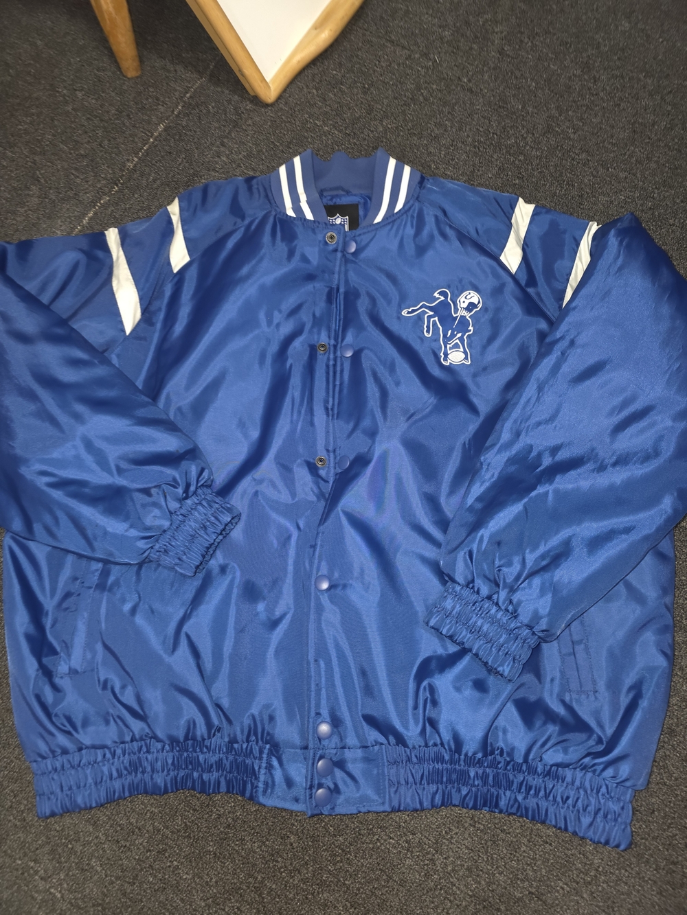 NFL Royal Blue Indianapolis Colts  Bomber Jacket